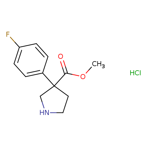 methyl3-(4-fluorophenyl)pyrrolidine-3-carboxylatehydrochloride