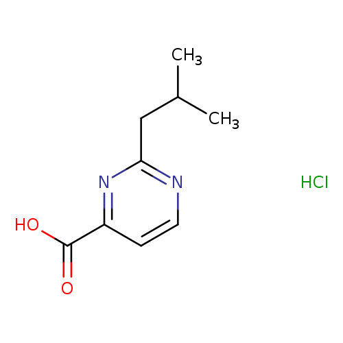 2-(2-methylpropyl)pyrimidine-4-carboxylicacidhydrochloride