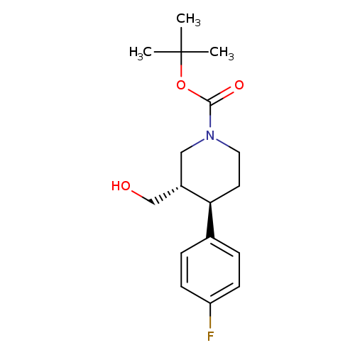1-Piperidinecarboxylic acid, 4-(4-fluorophenyl)-3-(hydroxymethyl)-, 1,1-dimethylethyl ester, (3S,4R)-