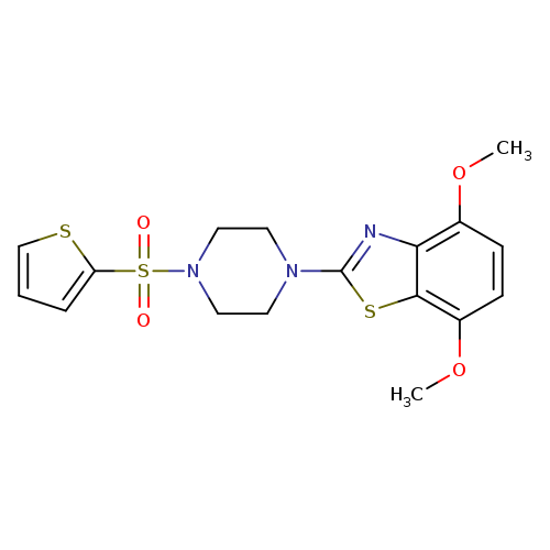 4,7-dimethoxy-2-[4-(thiophene-2-sulfonyl)piperazin-1-yl]-1,3-benzothiazole