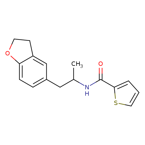 N-[1-(2,3-dihydro-1-benzofuran-5-yl)propan-2-yl]thiophene-2-carboxamide