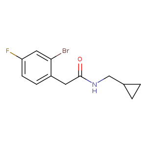 2-(2-bromo-4-fluorophenyl)-N-(cyclopropylmethyl)acetamide