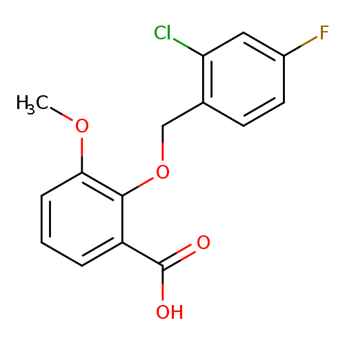 2-[(2-Chloro-4-fluorobenzyl)oxy]-3-methoxybenzoic acid