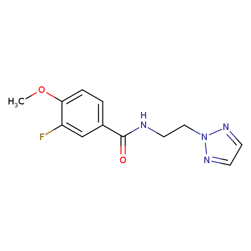 3-fluoro-4-methoxy-N-[2-(2H-1,2,3-triazol-2-yl)ethyl]benzamide