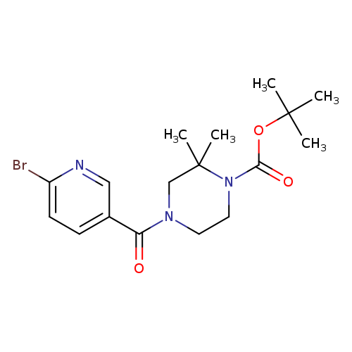 tert-butyl 4-(6-bromopyridine-3-carbonyl)-2,2-dimethylpiperazine-1-carboxylate