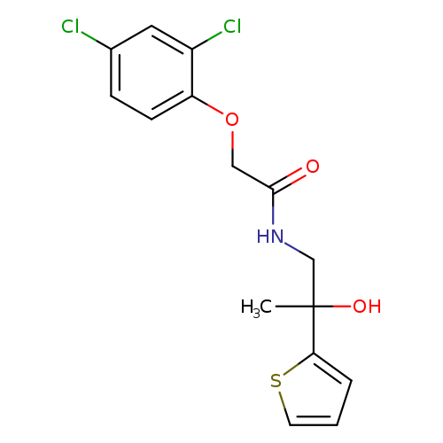 2-(2,4-dichlorophenoxy)-N-[2-hydroxy-2-(thiophen-2-yl)propyl]acetamide