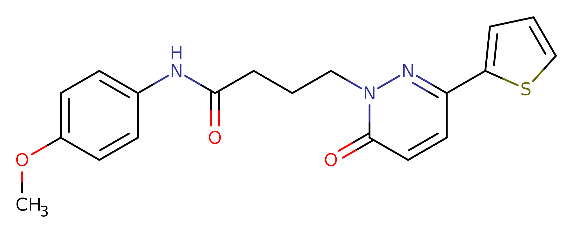 N-(4-methoxyphenyl)-4-[6-oxo-3-(thiophen-2-yl)-1,6-dihydropyridazin-1-yl]butanamide