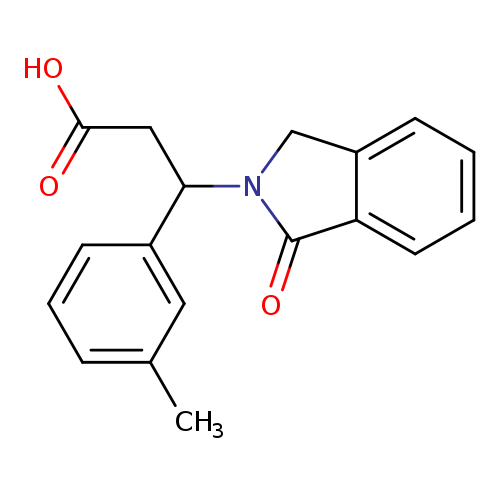 3-(3-methylphenyl)-3-(1-oxo-2,3-dihydro-1H-isoindol-2-yl)propanoic acid