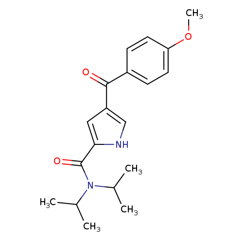 4-(4-methoxybenzoyl)-N,N-bis(propan-2-yl)-1H-pyrrole-2-carboxamide