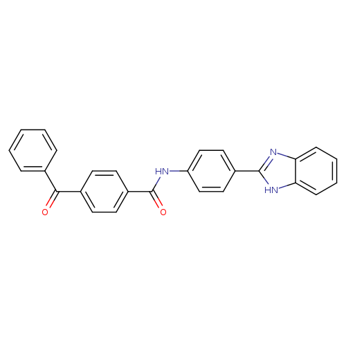 4-benzoyl-N-[4-(1H-1,3-benzodiazol-2-yl)phenyl]benzamide