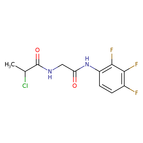 2-Chloro-N-{[(2,3,4-trifluorophenyl)carbamoyl]methyl}propanamide