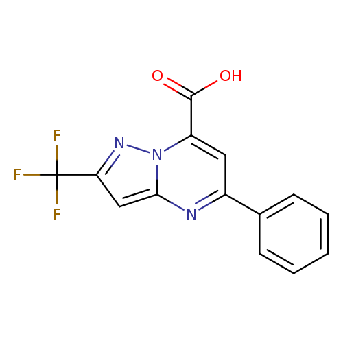 5-Phenyl-2-(trifluoromethyl)pyrazolo[1,5-a]pyrimidine-7-carboxylic acid