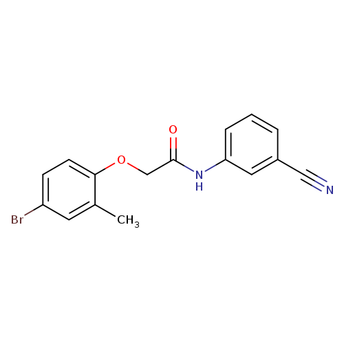 2-(4-bromo-2-methylphenoxy)-N-(3-cyanophenyl)acetamide
