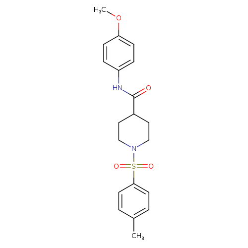 N-(4-methoxyphenyl)-1-(4-methylbenzenesulfonyl)piperidine-4-carboxamide