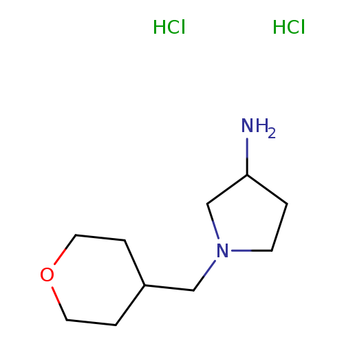 1-[(oxan-4-yl)methyl]pyrrolidin-3-amine dihydrochloride