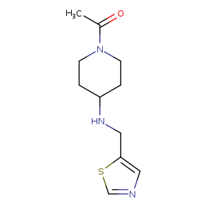 1-{4-[(1,3-thiazol-5-ylmethyl)amino]piperidin-1-yl}ethan-1-one