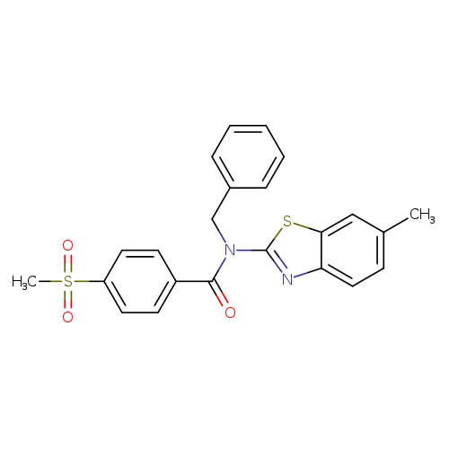 N-benzyl-4-methanesulfonyl-N-(6-methyl-1,3-benzothiazol-2-yl)benzamide