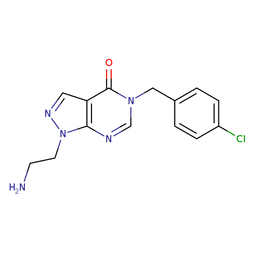 "1-(2-aminoethyl)-5-[(4-chlorophenyl)methyl]-1H,4H,5H-pyrazolo[3,4-d]pyrimidin-4-one"