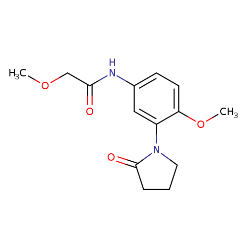 2-methoxy-N-[4-methoxy-3-(2-oxopyrrolidin-1-yl)phenyl]acetamide