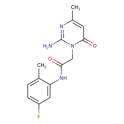 2-(2-amino-4-methyl-6-oxo-1,6-dihydropyrimidin-1-yl)-N-(5-fluoro-2-methylphenyl)acetamide