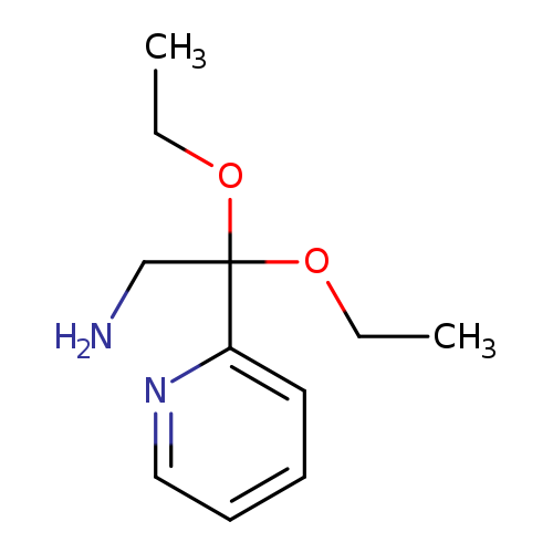 2,2-diethoxy-2-(pyridin-2-yl)ethan-1-amine