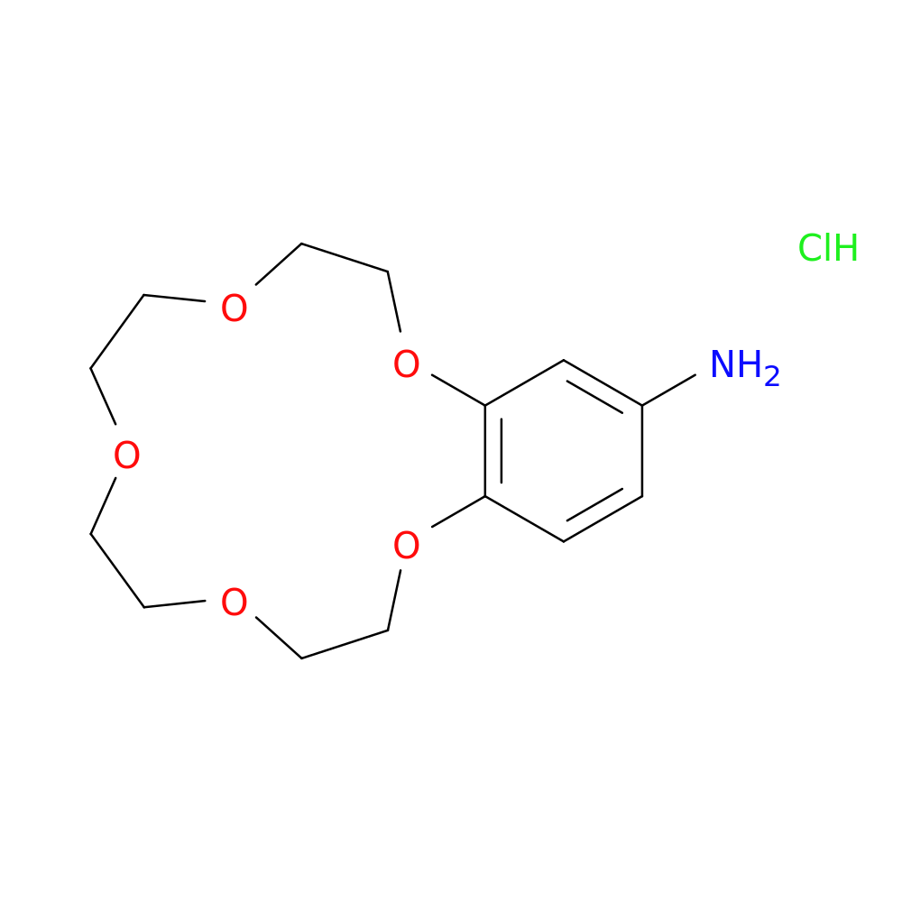 2,3,5,6,8,9,11,12-Octahydrobenzo[b][1,4,7,10,13]pentaoxacyclopentadecin-15-amine hydrochloride