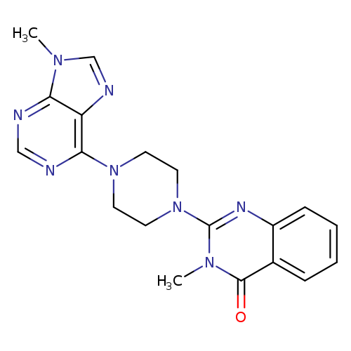 3-methyl-2-[4-(9-methyl-9H-purin-6-yl)piperazin-1-yl]-3,4-dihydroquinazolin-4-one