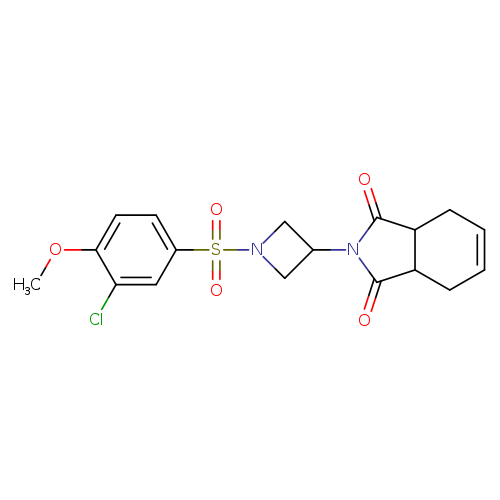 2-[1-(3-chloro-4-methoxybenzenesulfonyl)azetidin-3-yl]-2,3,3a,4,7,7a-hexahydro-1H-isoindole-1,3-dione