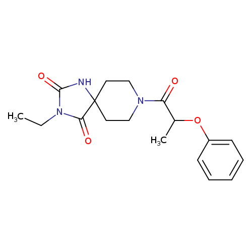 3-ethyl-8-(2-phenoxypropanoyl)-1,3,8-triazaspiro[4.5]decane-2,4-dione