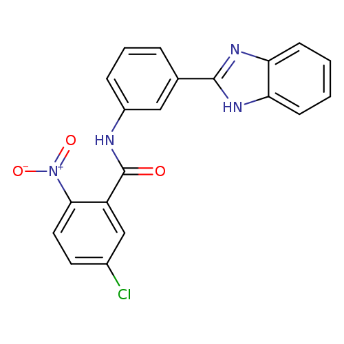 N-[3-(1H-1,3-benzodiazol-2-yl)phenyl]-5-chloro-2-nitrobenzamide