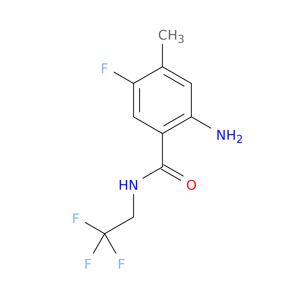 2-amino-5-fluoro-4-methyl-N-(2,2,2-trifluoroethyl)benzamide