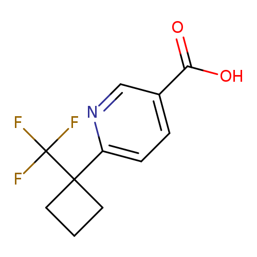 6-[1-(trifluoromethyl)cyclobutyl]pyridine-3-carboxylicacid