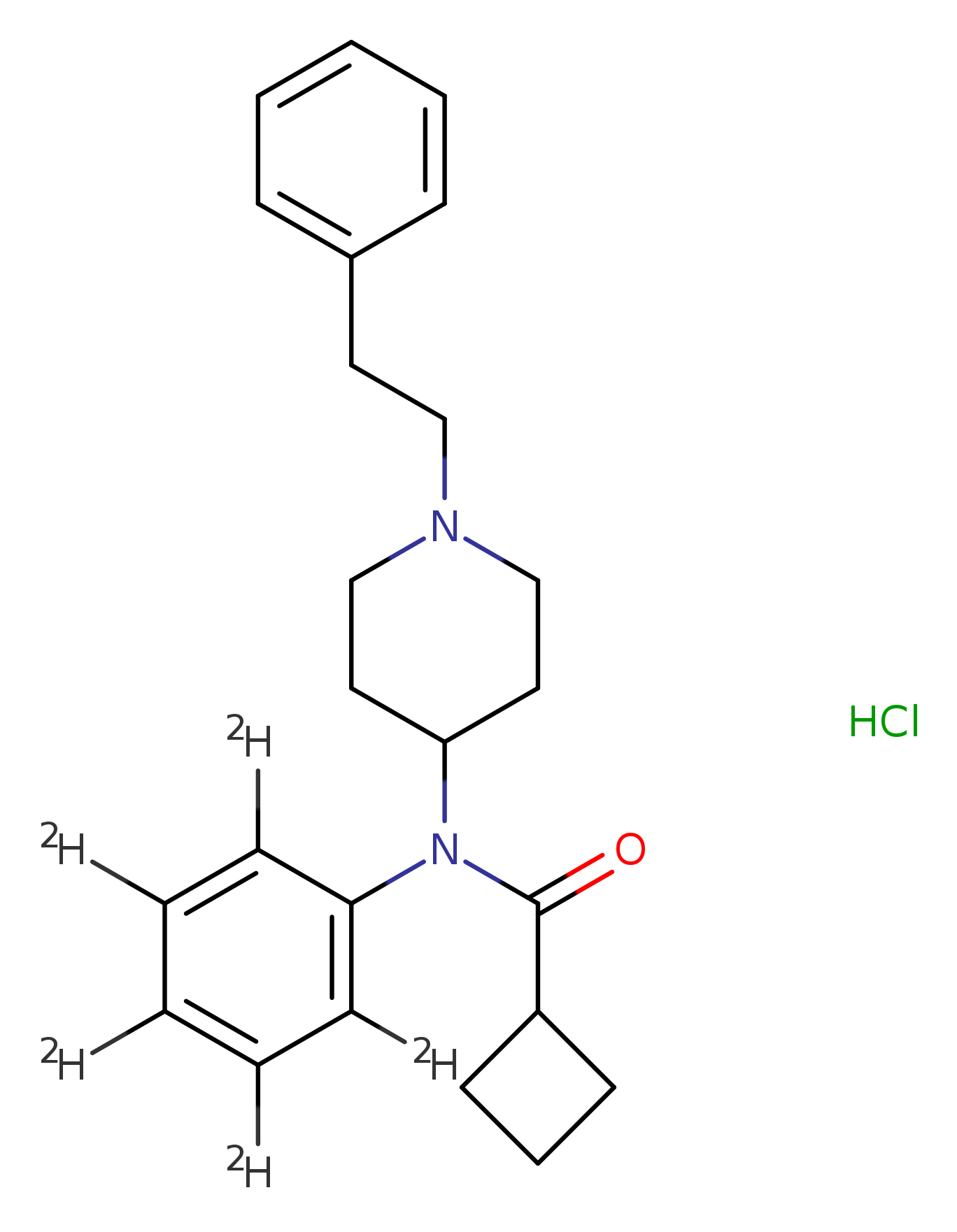 N-(1-phenethylpiperidin-4-yl)-N-(phenyl-d5)cyclobutanecarboxamide,monohydrochloride