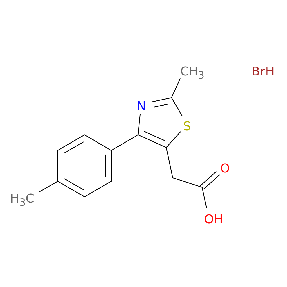 [2-Methyl-4-(4-methylphenyl)-1,3-thiazol-5-yl]acetic acid hydrobromide