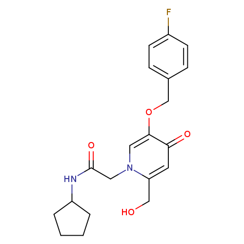 N-cyclopentyl-2-{5-[(4-fluorophenyl)methoxy]-2-(hydroxymethyl)-4-oxo-1,4-dihydropyridin-1-yl}acetamide