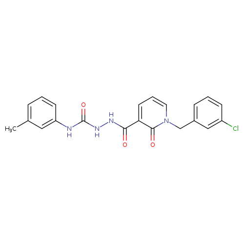 1-[(3-chlorophenyl)methyl]-N-{[(3-methylphenyl)carbamoyl]amino}-2-oxo-1,2-dihydropyridine-3-carboxamide