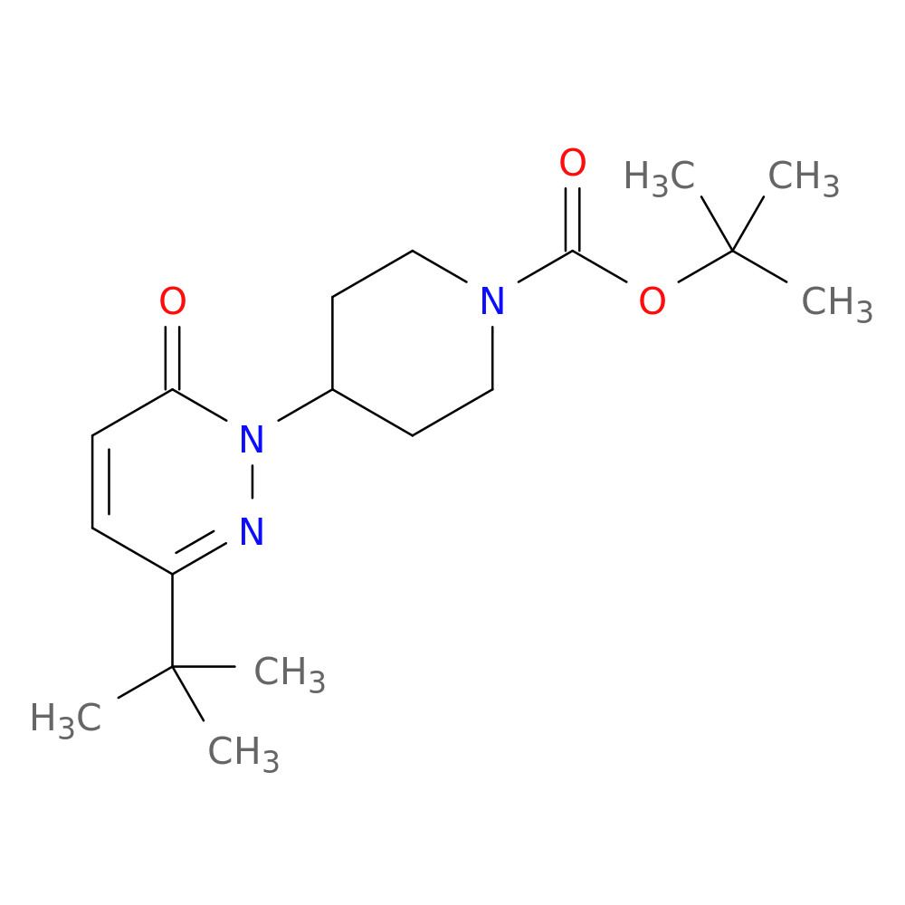 tert-butyl 4-(3-tert-butyl-6-oxo-1,6-dihydropyridazin-1-yl)piperidine-1-carboxylate