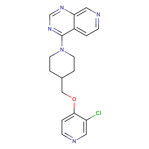 3-chloro-4-[(1-{pyrido[3,4-d]pyrimidin-4-yl}piperidin-4-yl)methoxy]pyridine