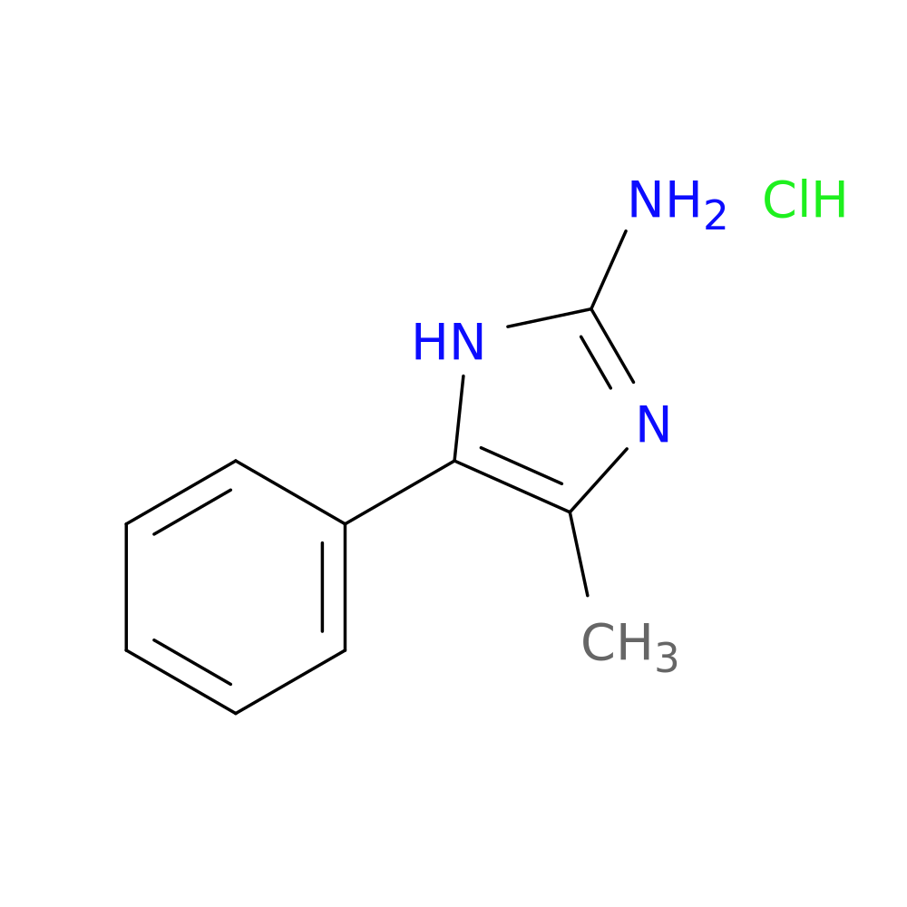 4-methyl-5-phenyl-1H-imidazol-2-amine hydrochloride