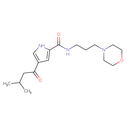4-(3-methylbutanoyl)-N-[3-(morpholin-4-yl)propyl]-1H-pyrrole-2-carboxamide