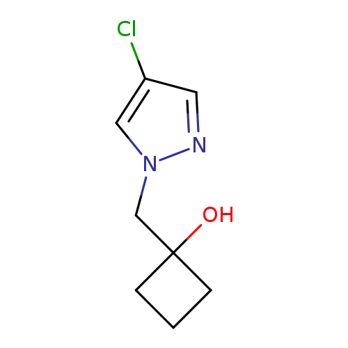 1-[(4-chloro-1H-pyrazol-1-yl)methyl]cyclobutan-1-ol