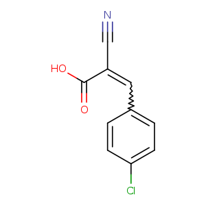 3-(4-chlorophenyl)-2-cyanoprop-2-enoic acid