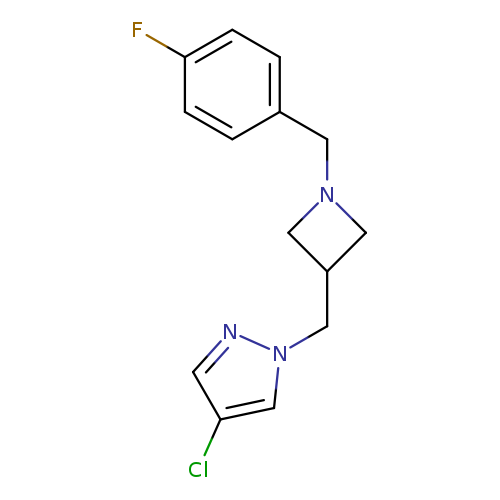 4-chloro-1-({1-[(4-fluorophenyl)methyl]azetidin-3-yl}methyl)-1H-pyrazole