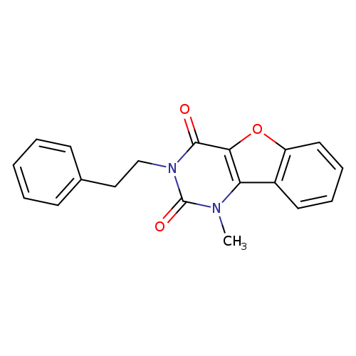 3-methyl-5-(2-phenylethyl)-8-oxa-3,5-diazatricyclo[7.4.0.0?,?]trideca-1(9),2(7),10,12-tetraene-4,6-dione