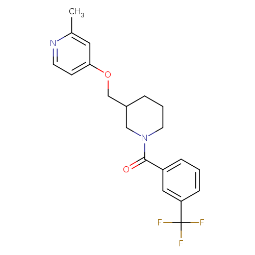 2-methyl-4-({1-[3-(trifluoromethyl)benzoyl]piperidin-3-yl}methoxy)pyridine