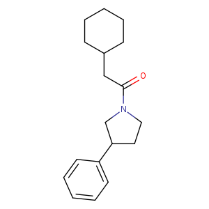 2-cyclohexyl-1-(3-phenylpyrrolidin-1-yl)ethan-1-one