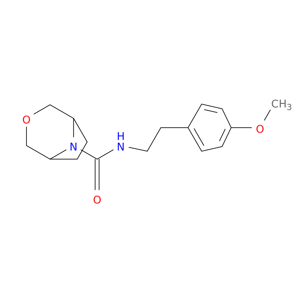 N-[2-(4-methoxyphenyl)ethyl]-3-oxa-8-azabicyclo[3.2.1]octane-8-carboxamide