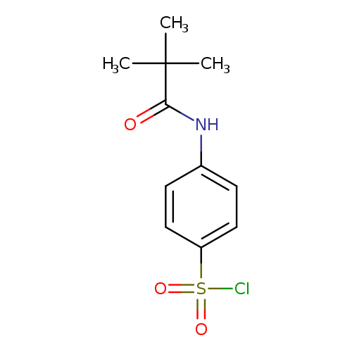4-(2,2-dimethylpropanamido)benzene-1-sulfonyl chloride