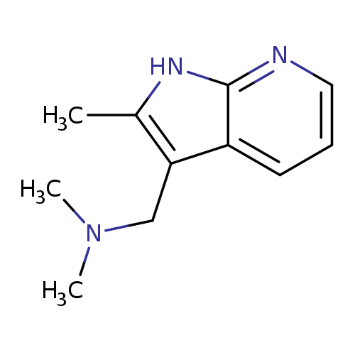 2-DIMETHYL (2-METHYL-1H-PYRROLO[2,3-B]PYRIDINE-3YL METHYL)-AMINE