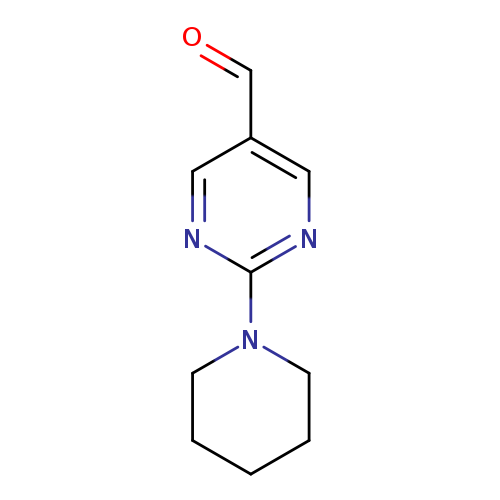 5-Pyrimidinecarboxaldehyde, 2-(1-piperidinyl)-